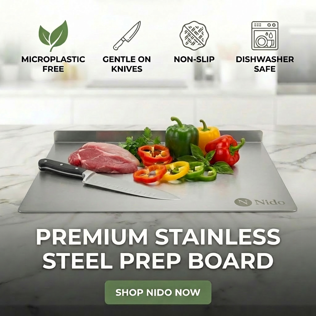 Nido™ Premium Stainless Steel Prep Board