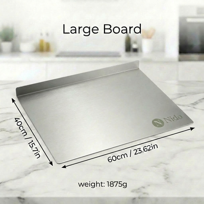 Nido™ Premium Stainless Steel Prep Board