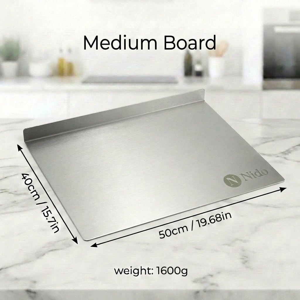 Nido™ Premium Stainless Steel Prep Board